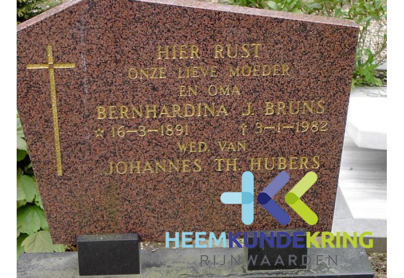 Grafstenen kerkhof Herwen Coll. HKR (110) B.J.Bruns